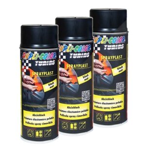 Dupli Color 3x 400ml Sprayplast schwarz matt [Hersteller-Nr. 388033]