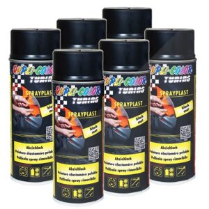 Dupli Color 6x 400ml Sprayplast schwarz matt [Hersteller-Nr. 388033]