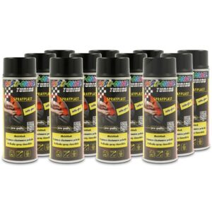 Dupli Color 12x 400ml Sprayplast schwarz Seidenglanz [Hersteller-Nr. 388040]
