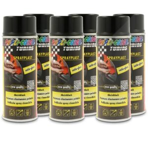 Dupli Color 6x 400ml Sprayplast schwarz Seidenglanz [Hersteller-Nr. 388040]